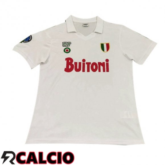 Seconda Maglia SSC Napoli Retro Bianco 1987-1988  Seconda Maglia SSC Napoli Retro Bianco 1987-1988
