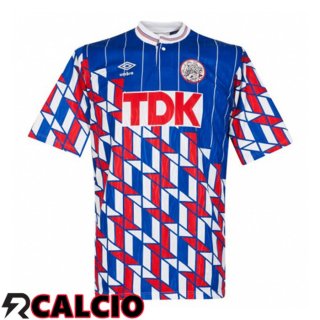 Seconda Maglia AFC Ajax Retro Blu Rosso 1989-1990  Seconda Maglia AFC Ajax Retro Blu Rosso 1989-1990