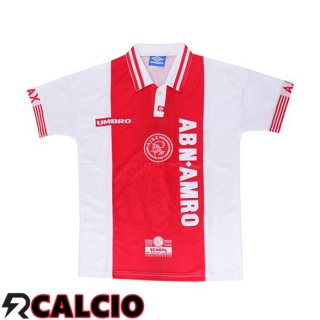Prima Maglia AFC Ajax Retro Bianco Rosso 1997-1998  Prima Maglia AFC Ajax Retro Bianco Rosso 1997-1998