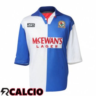 Prima Maglia Blackburn Rovers Retro Blu Bianco 1994-1995