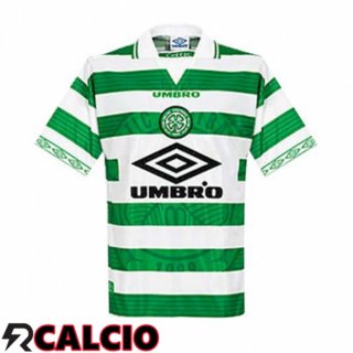 Prima Maglia Celtic FC Retro Verde Bianco 1998-1999  Prima Maglia Celtic FC Retro Verde Bianco 1998-1999