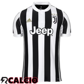 Prima Maglia Juventus Retro Nero Bianco 2017-2018