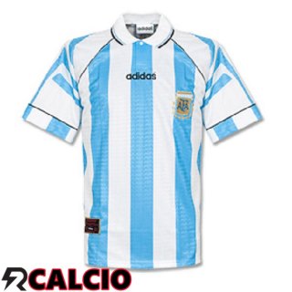 Prima Maglia Argentina Retro Blu Bianco 1996
