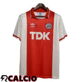 Prima Maglia AFC Ajax Retro Rosso 1990-1992  Prima Maglia AFC Ajax Retro Rosso 1990-1992