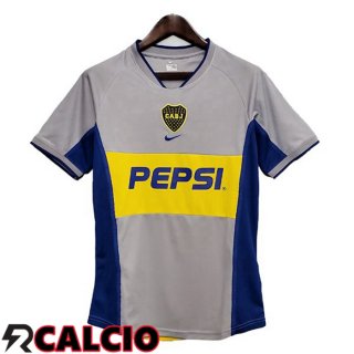 Seconda Maglia Boca Juniors Retro Grigio 2002  Seconda Maglia Boca Juniors Retro Grigio 2002
