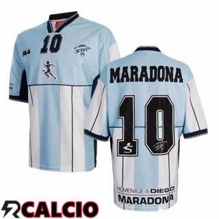 Maglia Argentina Diego Maradona 10 Testimonial Retro 2001