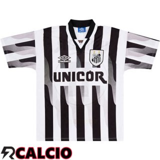 Seconda Maglia Santos FC Retro Nero Bianco 1998  Seconda Maglia Santos FC Retro Nero Bianco 1998