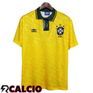 Prima Maglia Brasile Retro Giallo 1991-1993  Prima Maglia Brasile Retro Giallo 1991-1993