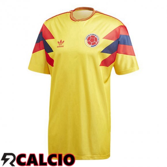 Prima Maglia Colombia Retro Giallo 1990  Prima Maglia Colombia Retro Giallo 1990
