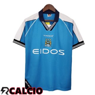 Prima Maglia Manchester City Retro Blu 1999-2001  Prima Maglia Manchester City Retro Blu 1999-2001