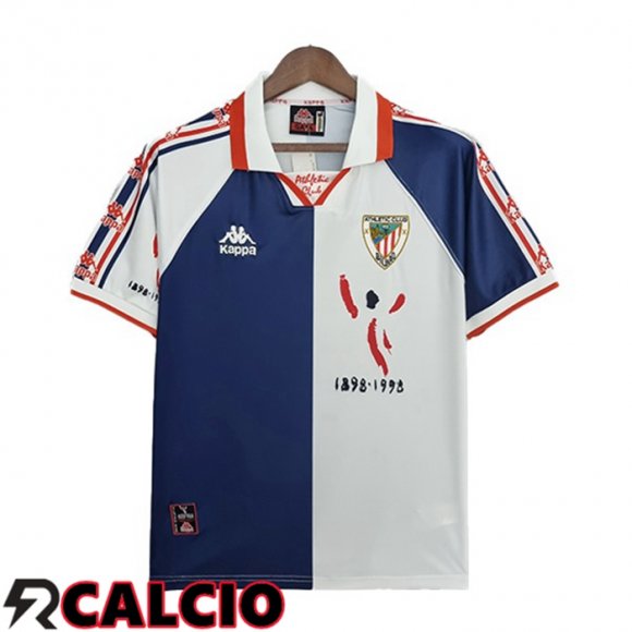 Seconda Maglia Athletic Bilbao Retro Blu Bianco 1997-1998  Seconda Maglia Athletic Bilbao Retro Blu Bianco 1997-1998