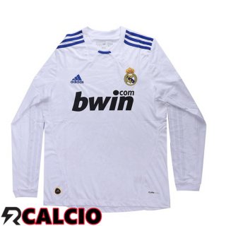 Prima Maglia Real Madrid Retro Manica Lunga Bianco 2010-2011  Prima Maglia Real Madrid Retro Manica Lunga Bianco 2010-2011