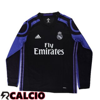 Terza Maglia Real Madrid Terza Retro Manica Lunga Viola 2016-2017  Terza Maglia Real Madrid Terza Retro Manica Lunga Viola 2016-2017