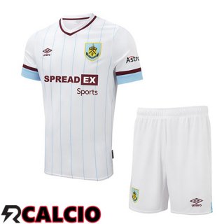 Seconda Maglia Burnley Bambino Bianco Marron 2021 2022