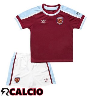 Prima Maglia West Ham United Bambino Rosso 2021 2022
