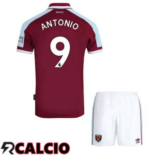 Prima Maglia West Ham United (ANTONIO 9) Bambino Rosso 2021 2022
