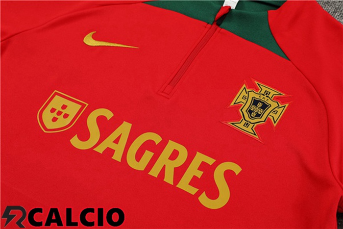 Insieme Tuta Calcio Portogallo Rosso 2023/2024