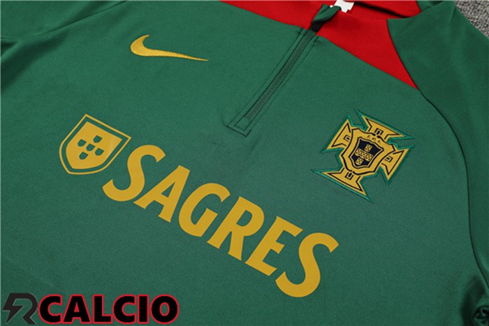 Insieme Tuta Calcio Portogallo Verde 2023/2024