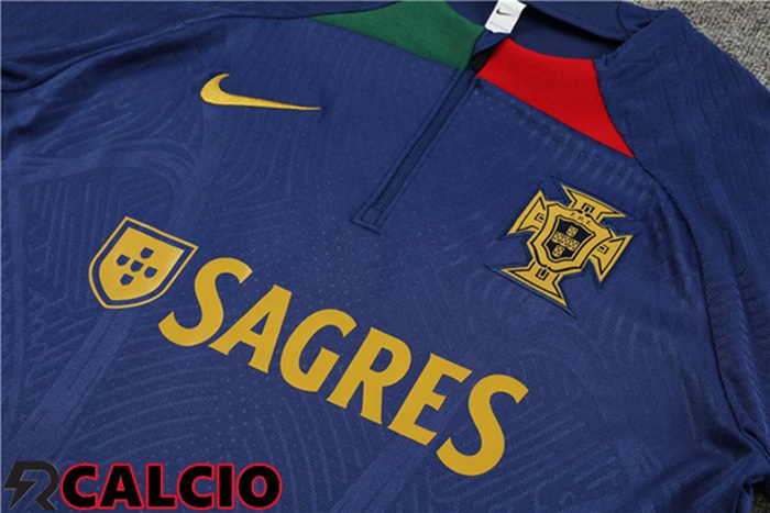 Insieme Tuta Calcio Portogallo Blu Reale 2023/2024
