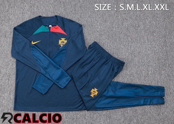 Insieme Tuta Calcio Portogallo Blu Reale 2023/2024