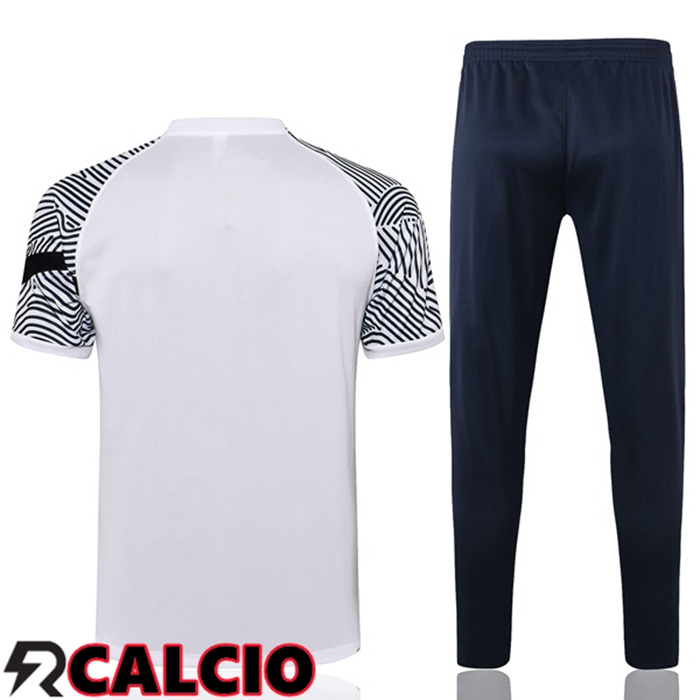 T Shirt Allenamento Francia + Pantaloni Bianco 2021/2022