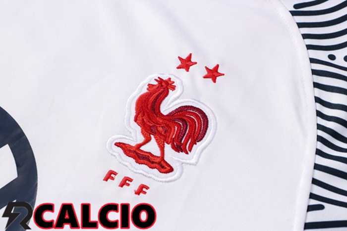 T Shirt Allenamento Francia + Pantaloni Bianco 2021/2022