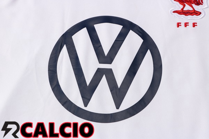 T Shirt Allenamento Francia + Pantaloni Bianco 2021/2022