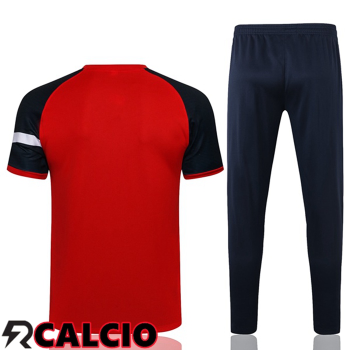 T Shirt Allenamento Francia + Pantaloni Rosso 2021/2022
