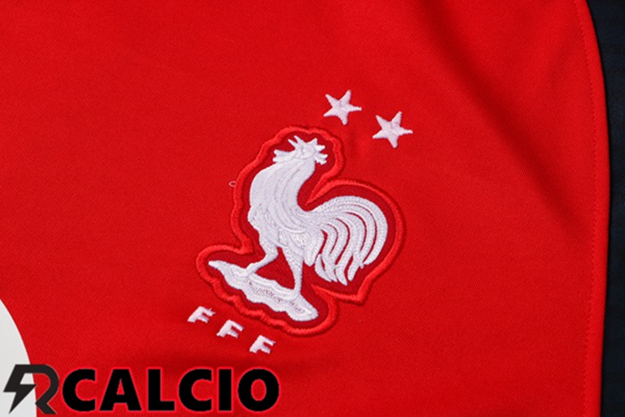 T Shirt Allenamento Francia + Pantaloni Rosso 2021/2022