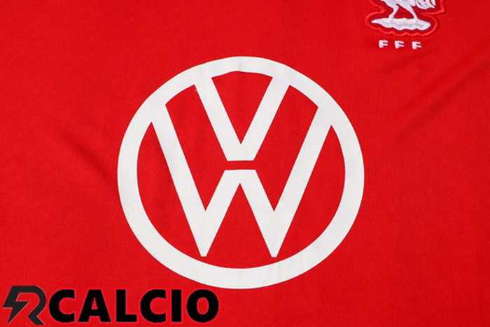 T Shirt Allenamento Francia + Pantaloni Rosso 2021/2022