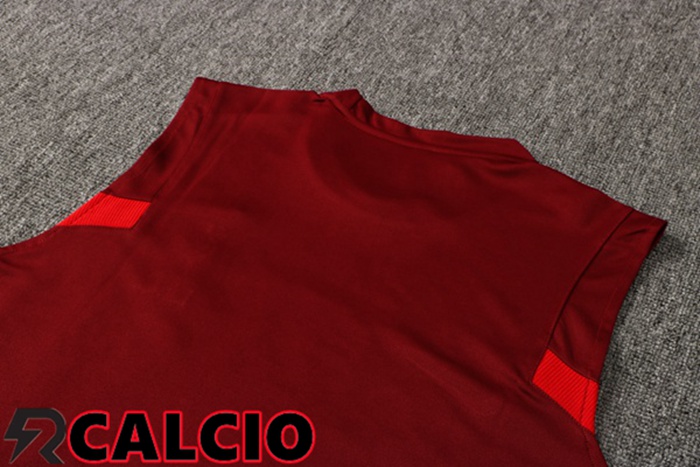 Canotta Allenamento FC Liverpool + Pantalonicini Rosso 2021/2022
