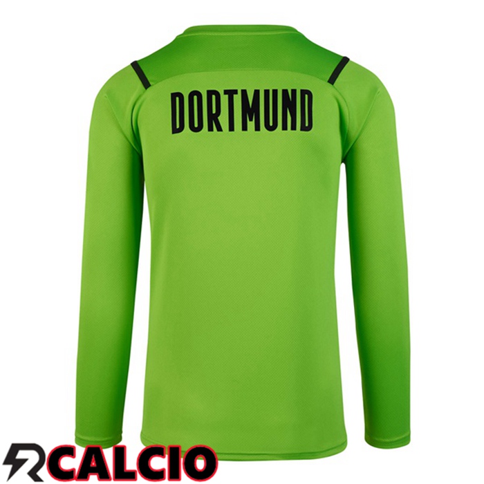 Maglia Dortmund BVB Manica Lunga Giallo Verde 2021 2022