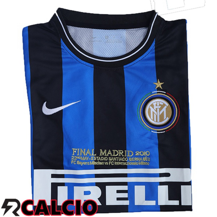 Prima Maglia Inter Milan Retro Blu Nero 2009-2010