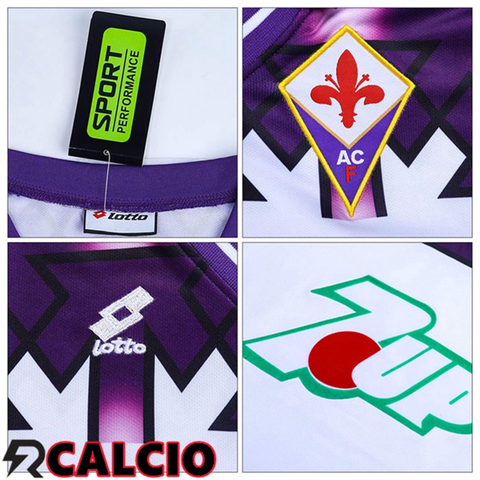 Seconda Maglia ACF Fiorentina Retro Viola Bianco 1992-1993